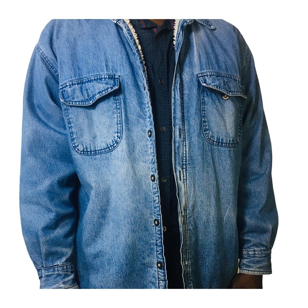 Route 66 Men's Denim Shirt Jacket Shacket Large - Picture 3 of 4